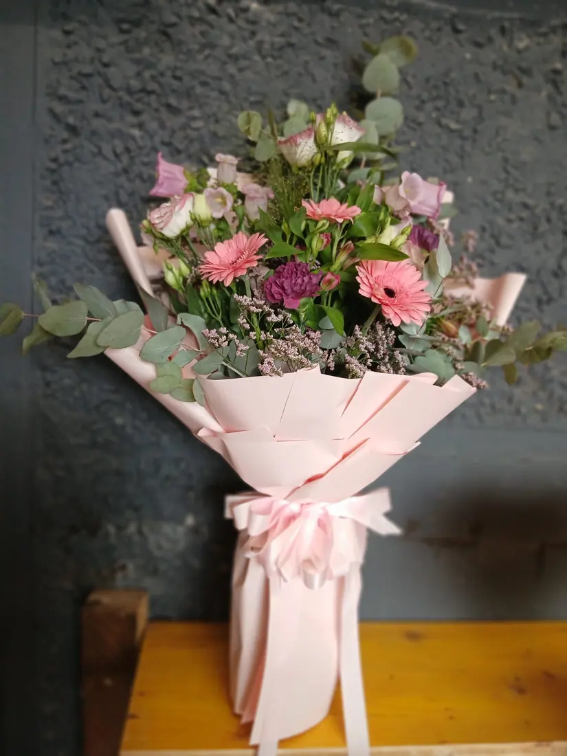 Strauß „Eukalyptus & Rosé“