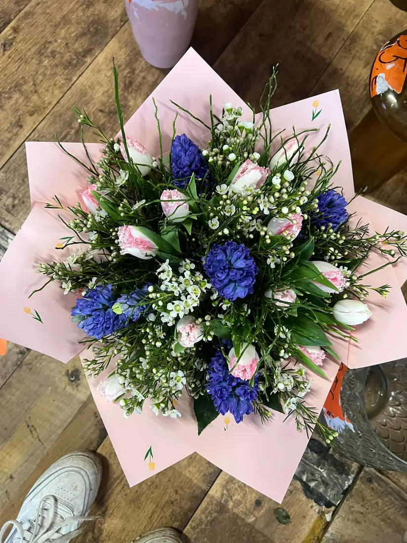 Strauß „Hyazinthe & Tulpe“